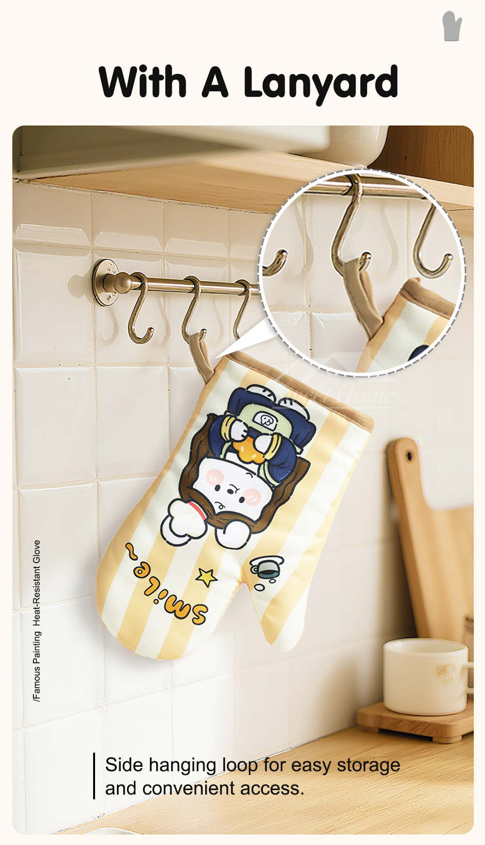Famous Painting Heat-Resistant Glove-5